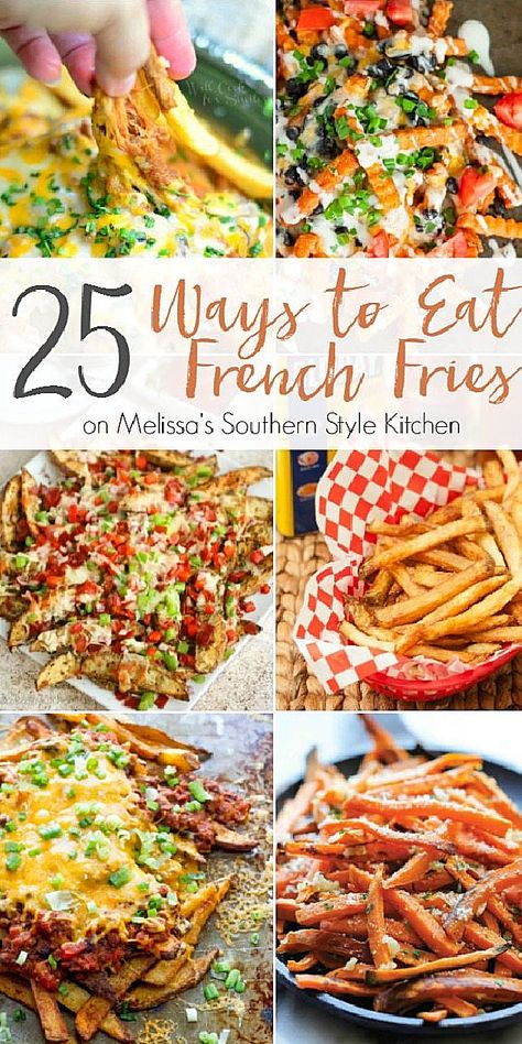 French Fries Meals Dinners, French Fry Meal Ideas, French Fry Ideas, Dinner With Fries On The Side, Smothered French Fries, Fry Supreme Fries, French Fry Meals, French Fry Dinner Ideas, Frozen French Fries Recipes Casseroles