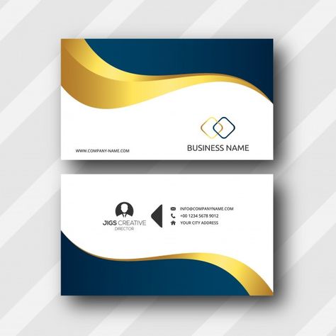 "blue and gold business card tamplate" P... | Premium Vector #Freepik #vector #logo #business-card #business #gold Royal Blue Business Card, Blue And Gold Business Cards, Blue Logo Design, Magazine Cover Template, Business Brochure Design, Blue Business Card, Gold Business Card, Floral Wedding Invitation Card, Watercolor Floral Wedding Invitations