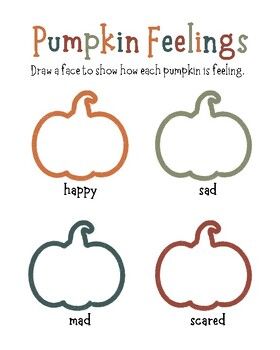 This Fall Pumpkin Feelings Activity helps students practice identifying their emotions and get into the fall spirit!  Perfect for SEL lessons, counseling sessions, or a fun fall classroom activity! Pumpkin Feelings Activity, Thanksgiving Sel Activities, Pumpkin Classroom Activities, Sel Lesson Plans, Social Emotional Activities Preschool, Social Group Activities, Feelings Activities Preschool, Feelings Activity, Square Pumpkin