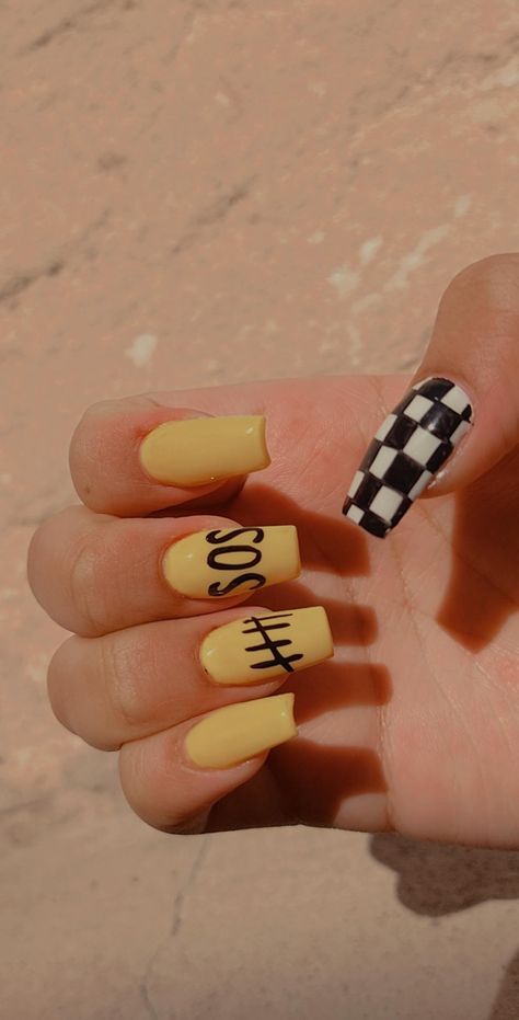 5 Seconds Of Summer Inspired Nails, 5 Seconds Of Summer Nails, 5sos Nails Designs, Summer Inspired Nails, Nails Concert, Racing Nails, One Direction Nails, 5sos Nails, Summer Names