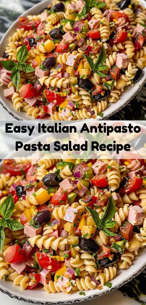 Easy Italian Antipasto Pasta Salad Antipasto Pasta Salad, Antipasto Pasta, Antipasto Salad Recipe, Antipasto Pasta Salads, Italian Antipasto, Antipasto Salad, Pasta Salad Italian, Pasta Salad Recipe, Easy Italian