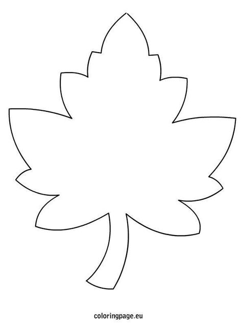 Maple Leaf Template, Leaves Coloring, Leaf Coloring Page, Coloring Page Free Printable, Leaf Template, Flower Leaves, Leaf Coloring, Flower Template, Applique Patterns