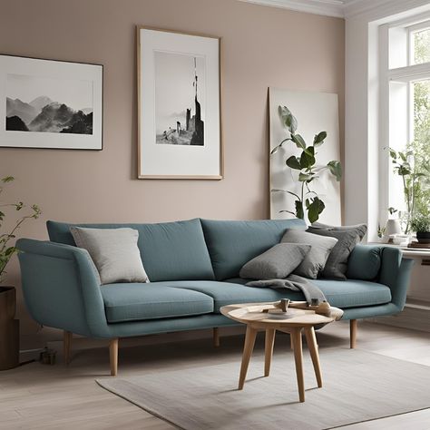 Light Blue Couch Living Room, Light Blue Couches, Living Room Decor Tv, Light Blue Sofa, Blue Couch Living Room, Casa Interior, Green Couch, Living Room Goals, The Comfy