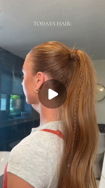 APRIL NELSON on Instagram: "One of my favorite ways to spice up a simple slicked back 🥰   #hairstyle #slickbackhair #easyhairstyle" Slick Back Pony Hairstyles, Cute Slick Back Hairstyles, Slicked Back Hairstyle, Slick Back Hairstyles, Slick Backs, Back Hairstyle, Curled Ponytail, Sport Hair, Slick Back