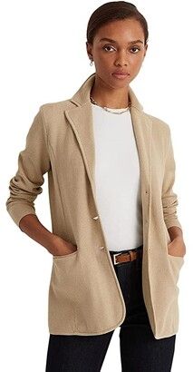 Ralph Lauren Knit Blazer | Shop The Largest Collection | ShopStyle London Clothes, Travel Sweater, Ralph Lauren Knit, Tan Sweater, Sweater Blazer, Long Blazer, Knit Blazer, Earn Cash, Knitting Women Sweater