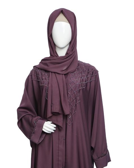 🌸 Step into grace with our luxurious Plum Embroidered Abaya! This exquisite piece combines modesty and style, featuring intricate embroidery and a rich plum hue that’s perfect for any occasion. 🔹 Color: Deep Plum 🔹 Design: Embroidered with delicate patterns 🔹 Style: Full-length with flowing drape 🔹 Fabric: Soft, breathable, and perfect for year-round wear Pair it with your favorite accessories for a complete and sophisticated look. Available now at Nimah.pk! Abaya Color Combinations, Embroidered Abaya, Drape Fabric, Deep Plum, Intricate Embroidery, Draped Fabric, Color Combinations, Plum, Full Length