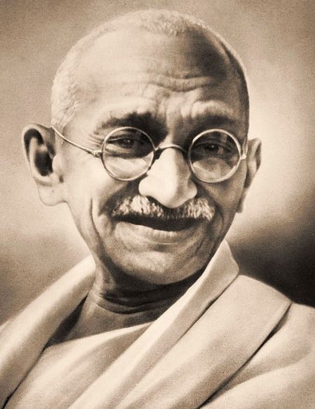 Mohandas Karamchand Gandhi   (10/2/1869 – 1/30/1948) was a major spiritual and political leader of India and the Indian independence movement. He was the pioneer of satyagraha-resistance to tyranny through mass civil disobedience, firmly founded upon total non-violence which led India to independence and inspired movements for civil rights and freedom across the world. He is  known as Mahatma Gandhi . His birthday is commemorated worldwide as the International Day of Non-Violence. Citation Gandhi, Gandhi Quotes, Civil Disobedience, Kahlil Gibran, Carl Sagan, Friedrich Nietzsche, Dalai Lama, Mahatma Gandhi, Makkah