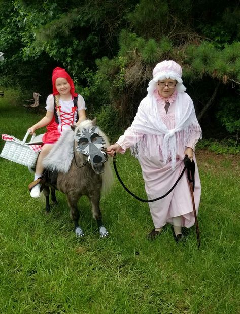 Little Red Ridinghood, Big Bad Wolf & Grandma Little Red Riding Hood And The Wolf, Red Riding Hood Grandma, Granny Clothes, Kids Masks, Wolf Costume, Red Riding Hood Costume, Duo Halloween Costumes, Big Bad Wolf, Bad Wolf