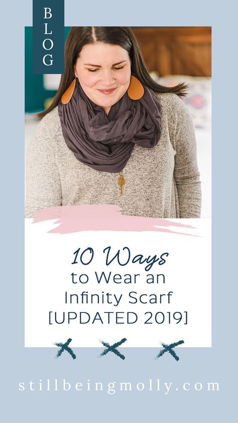 Ways To Wear Infinity Scarf, How To Wear Infinity Scarf, Infinity Scarf How To Wear, Infinity Scarf Outfit, Infinity Scarf Outfits, Infinity Scarf Tutorial, Scarf Coverup, 10 Ways To Wear, Eternity Scarf