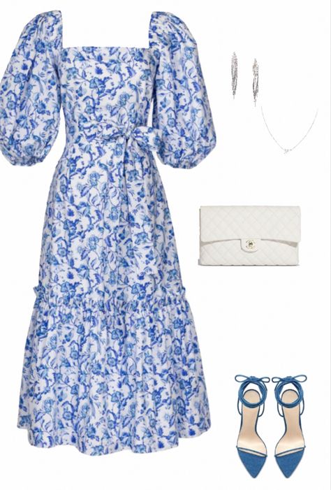 Sundress Modest, Royal Outfits Classy, Classy Church Outfits, Modesty Outfits, Cute Modest Outfits, Girls Blue Dress, Stylish Short Dresses, Everyday Fashion Outfits, Royal Outfits