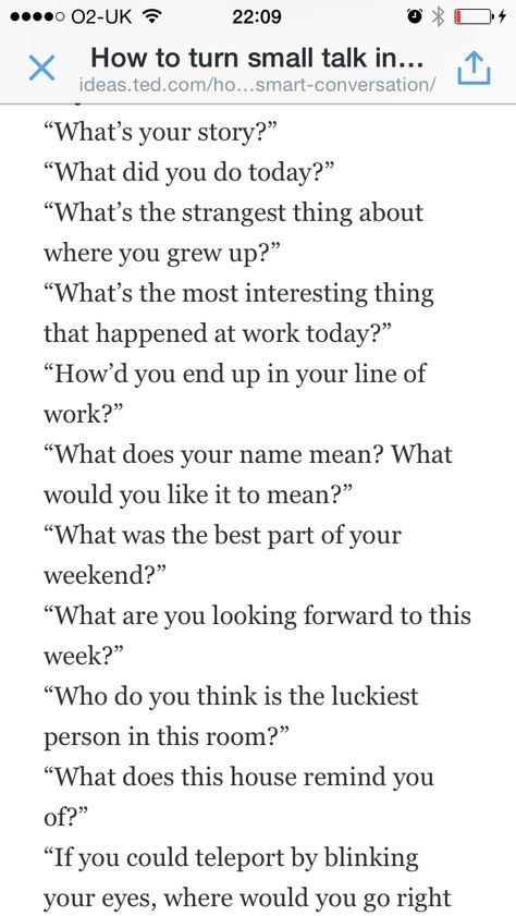 How to turn small talk into a conversation How To Start Small Talk, Ways To Keep A Conversation Going Over Text, Conversation Starters For Introverts, Interesting Text Conversations, How To Have A Good Conversation, How To Small Talk, Small Talk Ideas, How To Talk Better, How To Continue A Conversation