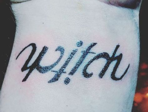 Wicca Tattoo, Witchcraft Tattoos, Pagan Tattoo, Spiritual Tattoo, Ambigram Tattoo, Wiccan Tattoos, Petit Tattoo, Tattoo Schrift, Witch Tattoo