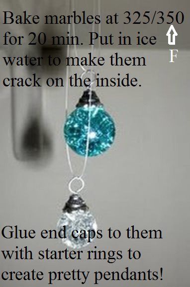 Baked Marbles, Ice Water, Pretty Pendant, Cool Ideas, Crafty Craft, Mod Podge, Crafty Diy, Diy Schmuck, Bijoux Diy