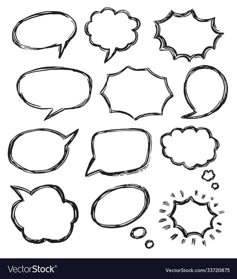 Talking To Someone Drawing, Thinking Bubble Drawing, Talk Drawing, Bubble Sketch, Talk Aesthetic, Talking Illustration, Talking Drawing, Bubble Doodle, Thinking Bubble