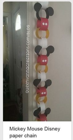 Mickey Mouse Birthday Party - Handmade Streamer Idea Γενέθλια Mickey Mouse, Miki Fare, Mickey Mouse Bday, Twodles Birthday, Mickey Mouse Themed Birthday Party, Fiesta Mickey Mouse, Mickey Mouse Clubhouse Birthday Party, Mickey Mouse Clubhouse Party, Mickey Mouse 1st Birthday