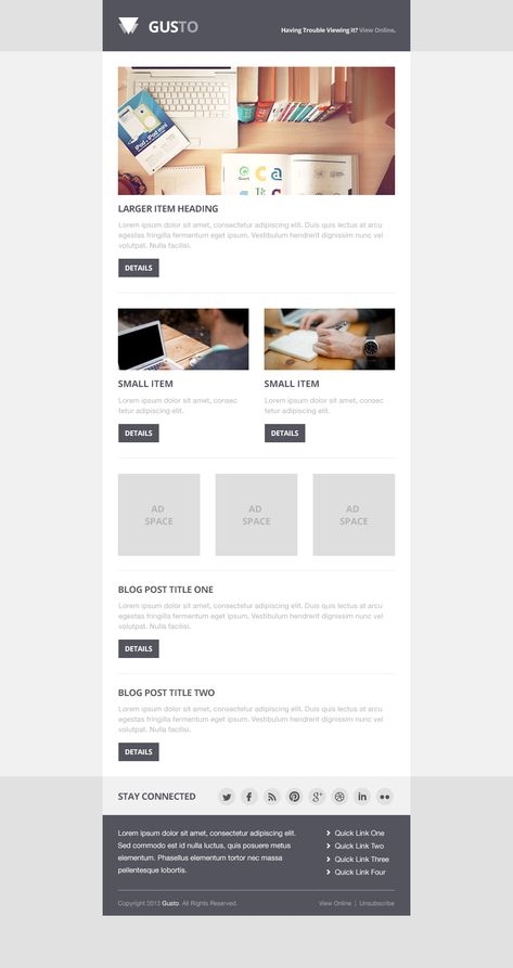 Full size Email Newsletter Template Design, Email Newsletter Inspiration, Newsletter Design Layout, Newsletter Template Mailchimp, Newsletter Design Templates, Email Layout, Newsletter Layout, Newsletter Inspiration, Email Marketing Inspiration