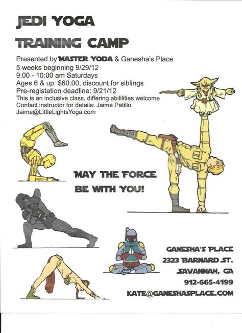 Jedi Yoga Training Camp Jedi Workout, Jedi Training, Star Wars Jedi, Yoga Training, Eat Clean, Training Camp, Summer Reading, Star Wars Art, Just In Case