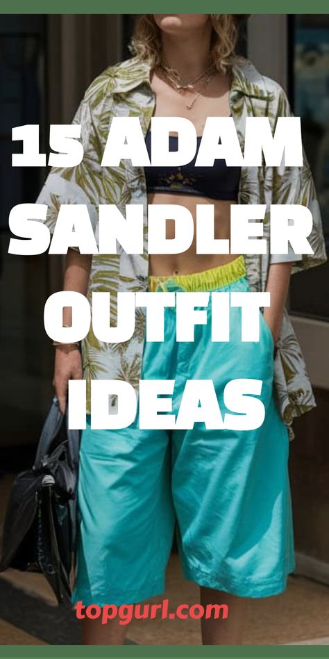 15 Adam Sandler Outfit Ideas That’ll Make You the Comfiest Cool Kid on the Block 90s Adam Sandler Outfits, Adam Sandler Happy Gilmore Outfits, Diy Adam Sandler Costume, Adam Sandler Outfits For Women, Dress Like Adam Sandler Day, Adam Sandler Costume Ideas, Adam Sandler Outfits Spirit Week, Adam Sandler Outfits, Movie Character Outfits