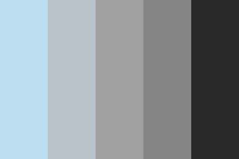 Black And Grey Color Palette, Black Color Palette, Email Examples, Blue Color Palette, Palette Design, Palette Ideas, Grey Color Palette, Dorm Ideas, Blue Colour Palette