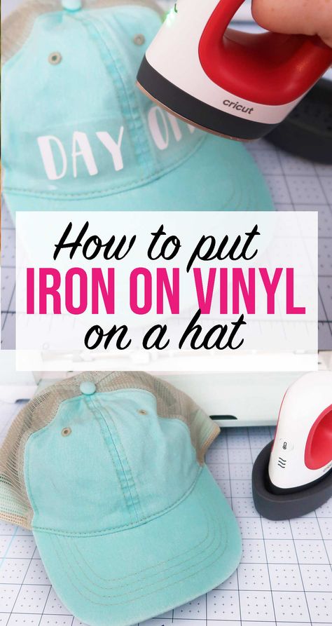 Cricut Heat Transfer Vinyl, Iron On Cricut, Cricut Iron On Vinyl, Sticker Company, Sublimation Crafts, Hat Tip, Cricut Hacks, Hat Template, Idee Cricut