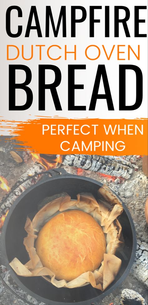 Baking Bread Over Campfire, Campfire Dutch Oven Bread, Camp Fire Bread, Campfire Bread Dutch Ovens, Dutch Oven Bread Campfire, Camp Bread Recipes, Dutch Oven Bread Camping, Dutch Oven Keto Bread, Camping Bread Recipes