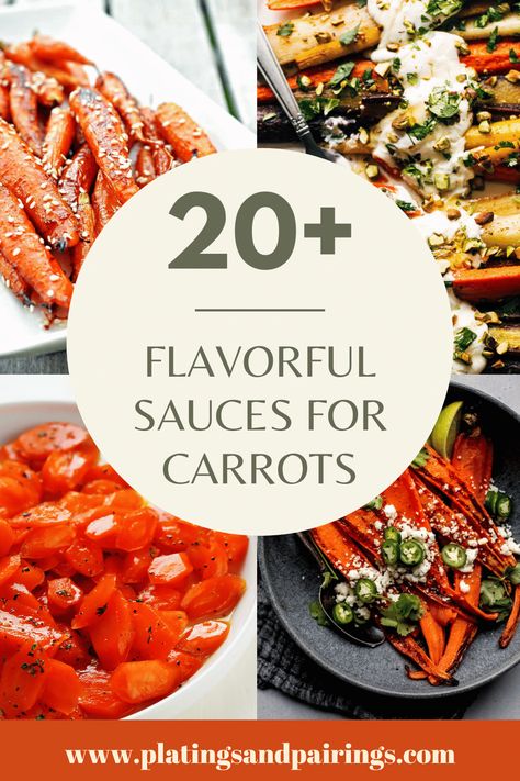 Do you love carrots but crave something different? Look no further! These 20+ sensational sauces for carrots will elevate your veggie game. Whether you’re making steamed carrots, carrot fries, glazed carrots, or roasted carrots, you’ll find a great sauce option here! Crockpot Carrots Savory, Gourmet Carrots Recipe, Steamed Carrots Recipe, Air Fryer Chicken Breasts, Carrot Dishes, Roasted Rainbow Carrots, Steamed Carrots, Carrot Fries, Cilantro Lime Dressing