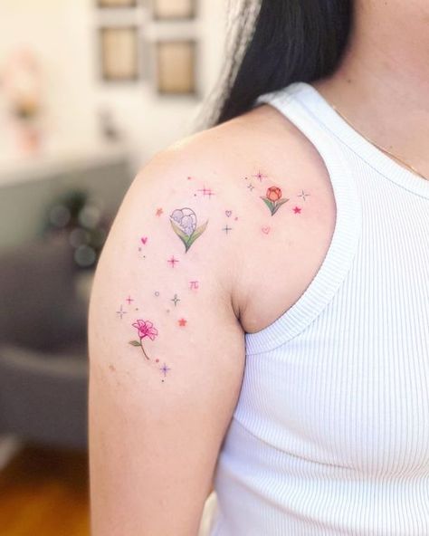 Acnh Tattoo, Pink Tattoo Aesthetic, Sparkle Tattoo, Nyc Tattoo, Pink Tattoo, Tattoo Aesthetic, Kawaii Tattoo, Gaming Tattoo, Tattoo Inspo