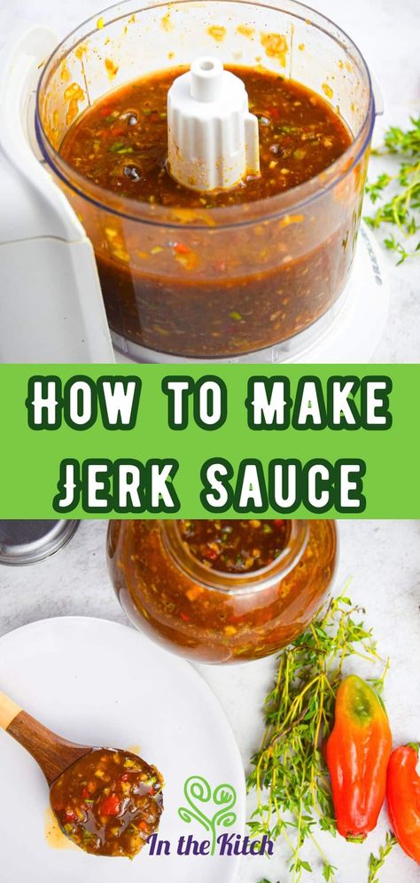 Jamaican Pepper Sauce, Different Sauce Recipes, Jamaican Sauce Recipe, Caribbean Jerk Marinade, How To Make Jerk Sauce, Jamaican Jerk Bbq Sauce Recipe, Jamaican Jerk Sauce Recipe, Jerk Sauce Recipe Authentic, Jamaican Jerk Seasoning Recipe