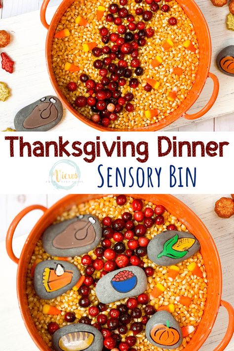 Preschool Thanksgiving Sensory Bin, Thanksgiving Sensory Bin Preschool, Thanksgiving Sensory Bin, Thanksgiving Crafts For Babies, Thanksgiving Sensory, Crafts For Babies, Thanksgiving Activities Preschool, Thanksgiving Crafts For Toddlers, Sensory Tubs