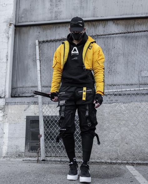 Cyberpunk Costume, Fabric Of The Universe, Cyberpunk Streetwear, Tactical Suit, Cyberpunk Outfit, Sci Fi Costume, Cyberpunk Techwear, Techwear Streetwear, Dystopian Fashion