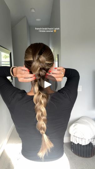 54K views · 6.8K reactions | Perfect hack if you dont know how to french braid!!

#hair #hairtok #hairstyle #hairideas #hairinspo #hairtutorial #braid #braidhack #hairhack #frenchbraid #fallhairstyles #easyhairstyles #schoolhairstyles | Maddy Millard | glow.by.madz · Original audio Maddy Millard, How To French Braid, There She Goes, Braid Hair, French Braid, Hairstyles For School, Fall Hair, Hair Hacks, Hair Tutorial