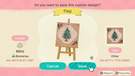 Cottagecore Flag Acnh, Acnh Forest Flag, Flag Design Animal Crossing, Acnh Island Flag Design, Acnh Construction, Acnh Flag Ideas, Acnh Flag Design Code, Animal Crossing Flag, Acnh Flag Design