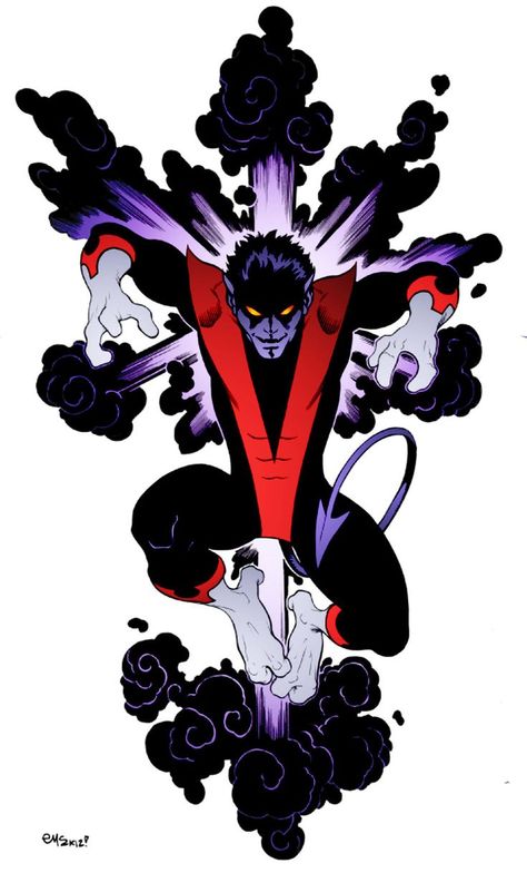 Wolverine Xmen Comics, Nightcrawler Art, Nightcrawler Marvel, Ed Mcguinness, Nightcrawler Xmen, Xmen Art, X-men, Xmen Comics, Marvel Cards