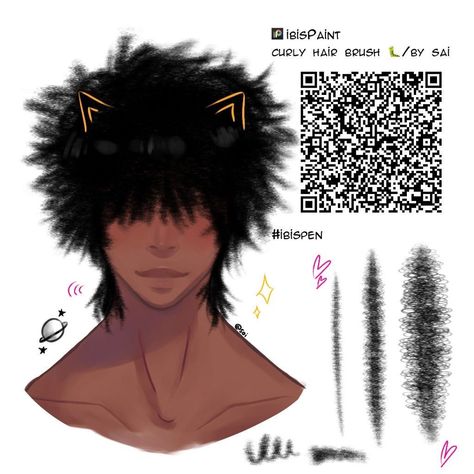 Ibis Paint Loc Brush, Hair For Ibis Paint, Ibispaint Brushes Hair, Ibis Paint Braid Brush Code, Ibis Paint X Curly Hair Qr Code, 4c Hair Brush Ibis Paint, Curly Hair Codes Ibis Paint, Ibispaintx Brushes Curly Hair, Ibispaintx Hair Brush