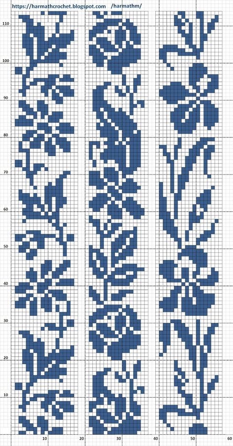 Filet - Crochet Patterns: 2020 Filet Crochet Borders Patterns, Rose Filet Crochet Pattern, Cottagecore Alpha Pattern, Crochet Filet Pattern Free, Fillet Crochet Patterns Free, Flower Tapestry Crochet, Tapestry Crochet Patterns Charts Free, Filet Crochet Flower, Filet Crochet Border