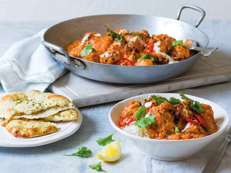 Chicken Tikka Masala Recipe | Chicken Curry Recipe | Tesco Real Food...substitute coconut milk for cream Tesco Recipes, Easy Chicken Tikka Masala, Dieting Foods, Dinner Board, Tikka Masala Sauce, Flapjack Recipe, Chicken Tikka Masala Recipes, Tikka Masala Recipe, Chicken Curry Recipe