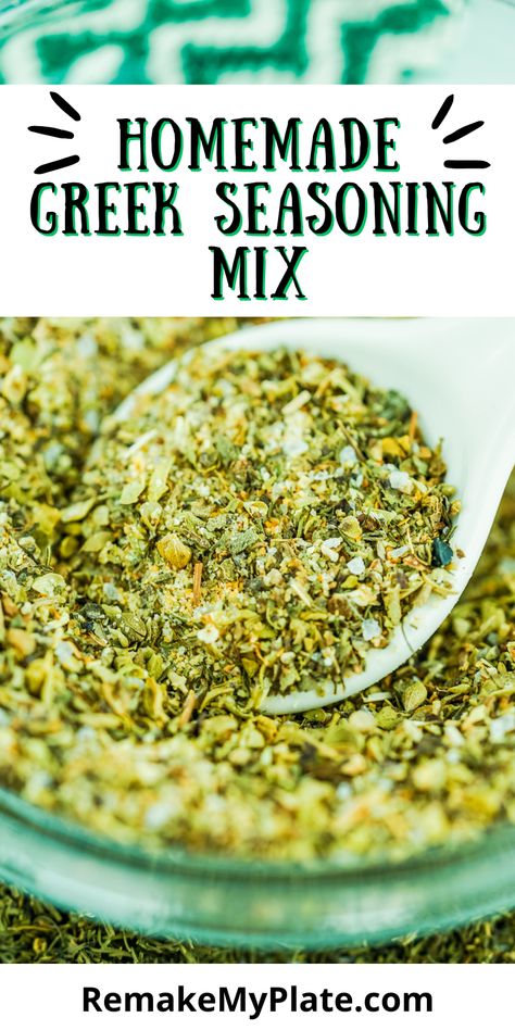 Tzatziki Seasoning Recipe, Diy Greek Seasoning, Homemade Greek Seasoning, Salad Seasoning Blend, Greek Seasoning Blend, Grippos Seasoning Recipe, Everyday Seasoning Recipe, Cavenders Greek Seasoning Recipe, Everglades Seasoning Recipe