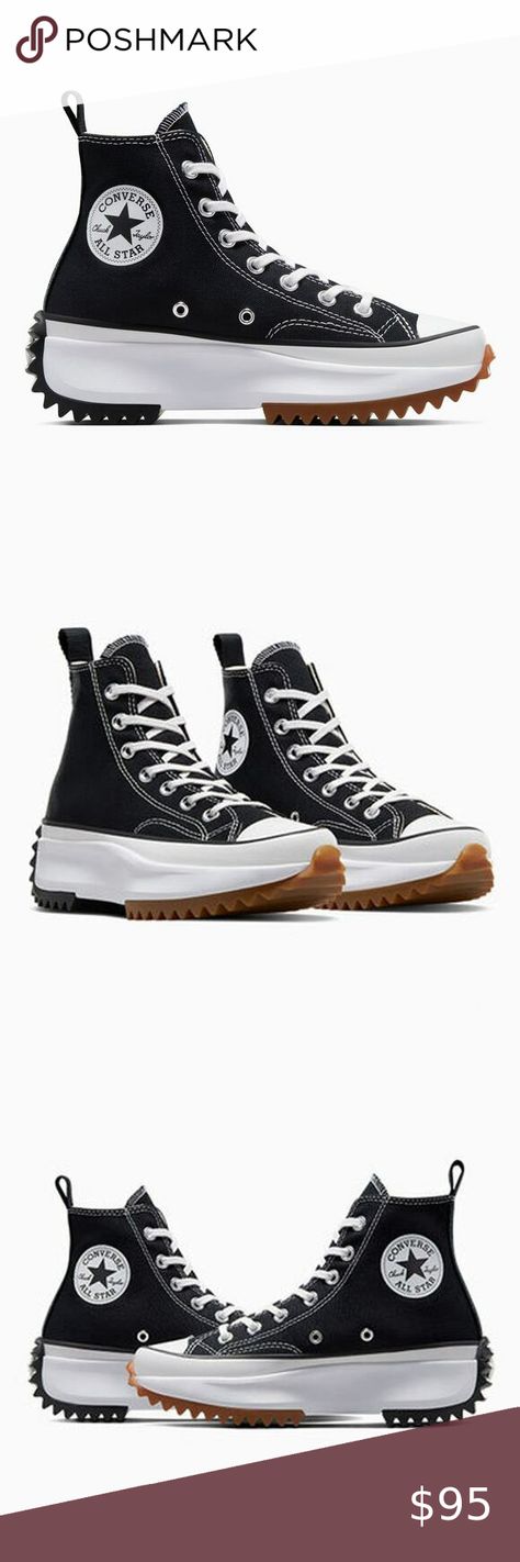 Converse OG Run Star Hike Unisex High Top Platform Sneaker in Black, Size 10 Run Star Hike, Size 10 Women, Platform Sneaker, Chuck Taylor, Chuck Taylors, High Top, High Tops, Top Styles, Converse