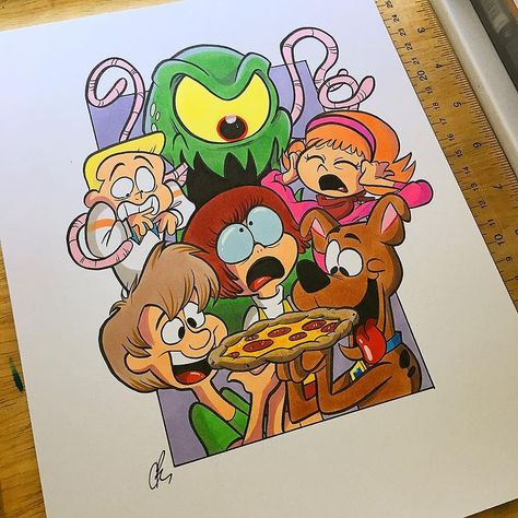 I’ve honestly always preferred the kid version of Scooby Doo over the original teensters. More colorful, cartoony character designs, and a… | Instagram Scooby Doo Halloween Drawing, Scooby Doo Drawing Cartoon Characters, Scooby Doo Drawing Pencil, Disney Color Pencil Drawing, Scooby Doo Artwork, Scooby Doo Art Style, Scooby Doo Bullet Journal, Scooby Doo Drawings, Scooby Doo Sketch