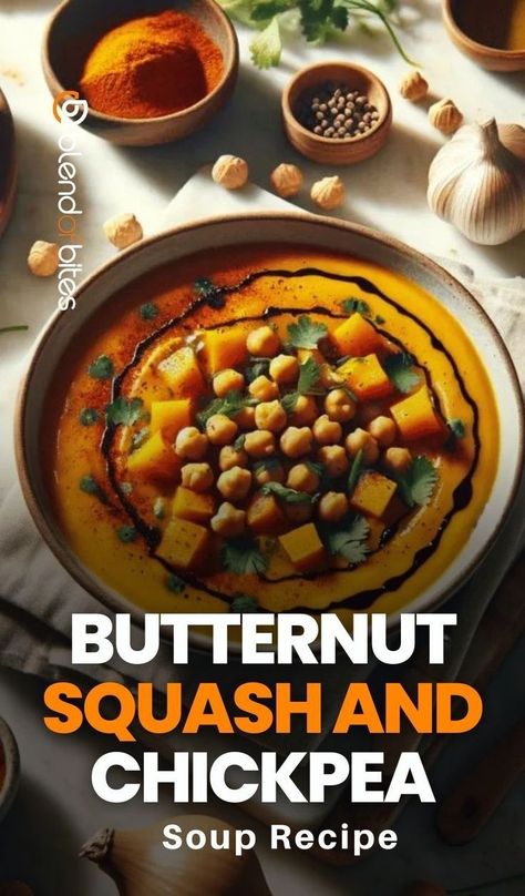 As a lover of hearty soups, I've experimented with various combinations of ingredients over the years. Butternut squash and chickpea soup quickly became one of my favorites due to its creamy texture and delightful balance of flavors. The first time I made this soup, I underestimated the power of the roasted butternut squash. Squash Vegetable, Chickpea Soup, Toasted Pumpkin Seeds, Dairy Free Options, Butternut Squash Soup, Roasted Butternut Squash, Roasted Butternut, Canned Chickpeas, Hearty Soups