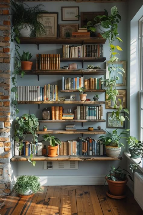 Tiny Living Room Ideas, Tiny Living Room, Cozy Home Library, Lots Of Books, Home Library Design, Library Design, Book Shelves, Book Nook, Reading Room