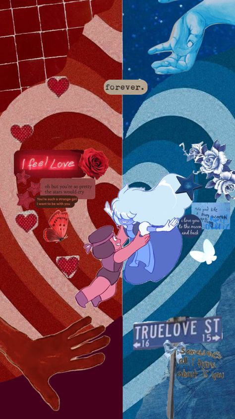 Sapphire And Ruby Wallpaper, Steven Universe Shappire, Matching Steven Universe Wallpaper, Steven Universe Fanart Wallpaper, Ruby And Sapphire Pfp, Ruby And Sapphire Steven Universe Wallpaper, Garnet Aesthetic Steven Universe, Ruby Rider Steven Universe, Spinel Wallpaper Aesthetic