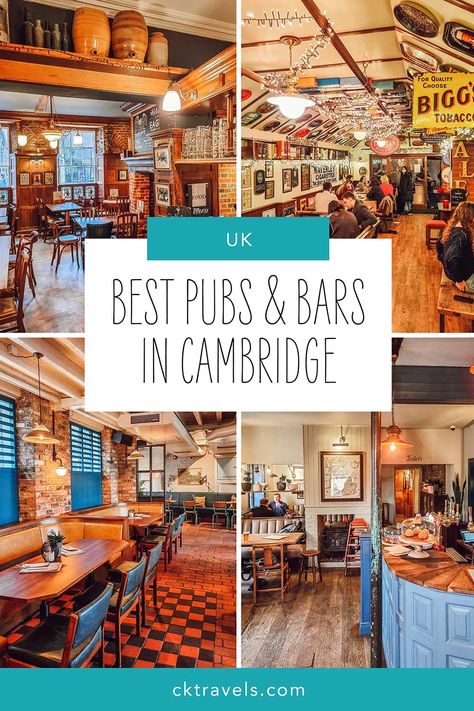 26 best pubs and bars in Cambridge, UK - CK Travels Uk Pub, Cambridge Uk, Home Bar Accessories, Cambridge England, Best Pubs, Old Pub, London Summer, Pub Bar, Tap Room