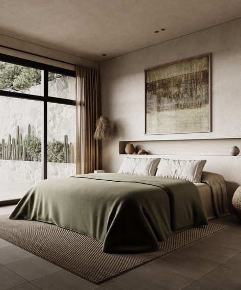 Green Palette, House Bedroom, Design Textile, Barn House, Wabi Sabi, Master Suite, Home Bedroom, Sage Green, Bedroom Design