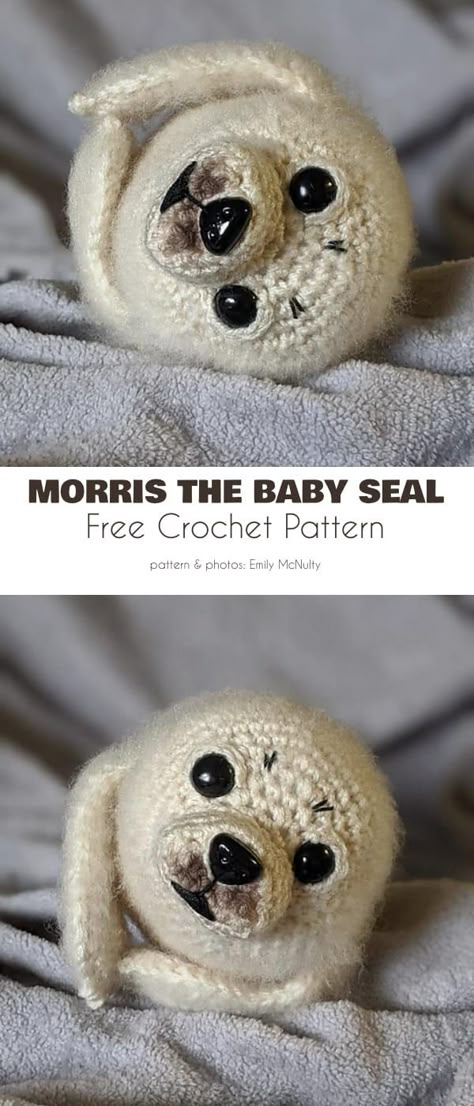 Beginner Amigurumi, Spider Baby, Yarn Patterns, Crochet Toys Free, Baby Seal, Crochet Animals Free Patterns, Crochet Amigurumi Free Patterns, Crochet Amigurumi Free, Crochet Winter