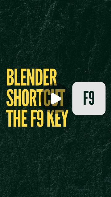 TeeGeeDesign on Instagram: "Menu disappearing in Blender.

I had this issue for ages using Blender. I would often use the undo tool and start again to get the menu back up.

But now I know that F9 brings back the last operation it can save so much time.

Did you already know about this Blender shortcut?

#BlenderTutorial #BlenderShortcuts #Blender3D #Loopcut #BlenderTricks #blenderbeginner" The Undone, Blender Tutorial, Start Again, 3d Software, April 13, Blender 3d, The Menu, I Know, Software