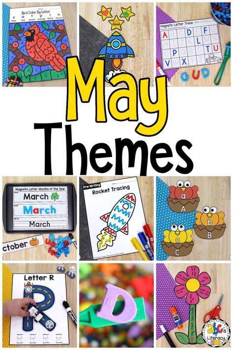 Get ready for BBQ Month, National Space Day, and much more with these fun-filled May Preschool Themes. Click on the link to learn more about these themed activities! https://abcsofliteracy.com/may-preschool-themes/ May Preschool Themes Lesson Plans, Monthly Themes For Special Education, Preschool Theme Days, May Themes For Preschool, May Preschool Themes, May Themes, Space Day, Letter Recognition Activities, Early Literacy Activities