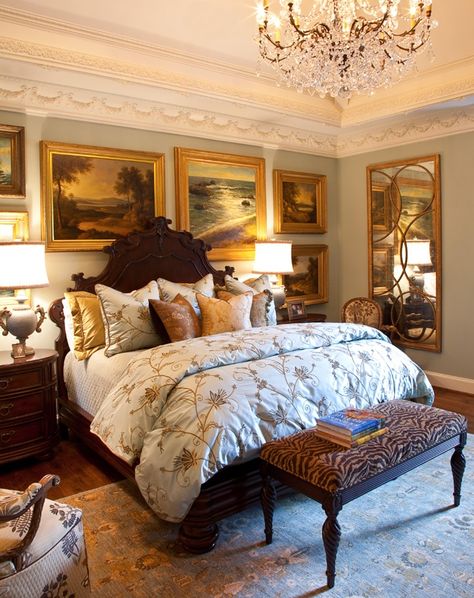 English Country Bedroom, Romantic Bedrooms, Traditional Bedroom Design, Victorian Home Decor, Color Concept, English Country Decor, English Decor, Traditional Bedroom Decor, Vintage Bedroom