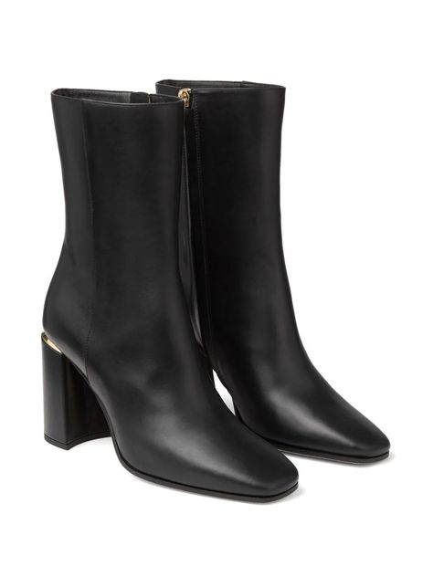 Jimmy Choo Loren 85mm almond-toe Ankle Boots - Farfetch Jimmy Choo Boots, Jimmy Choo, Shoe Boots, Ankle Boots, Boots, Closet