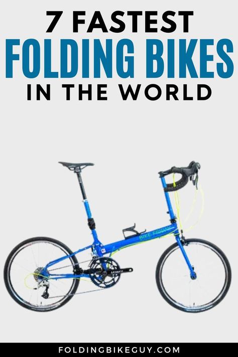 This article is about the 7 fastest folding bikes in the world. These bikes can be folded up in seconds, making them perfect for taking on short errands or carrying around when not needed. Bike Friday, Foldable Bicycle, Rv Holiday, Recumbent Bicycle, Foldable Bikes, Best Bike, Folding Electric Bike, Folding Bicycle, Year 3